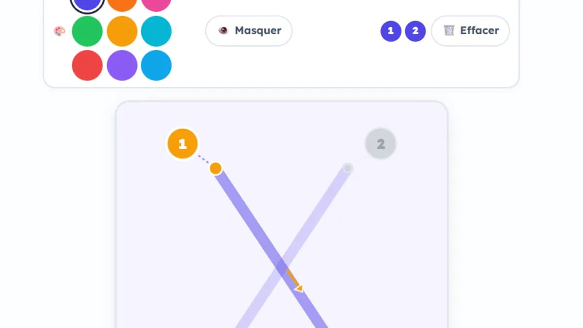 Capture d'écran du jeu Dessine la lettre : tracer une lettre en suivant le modèle animé
