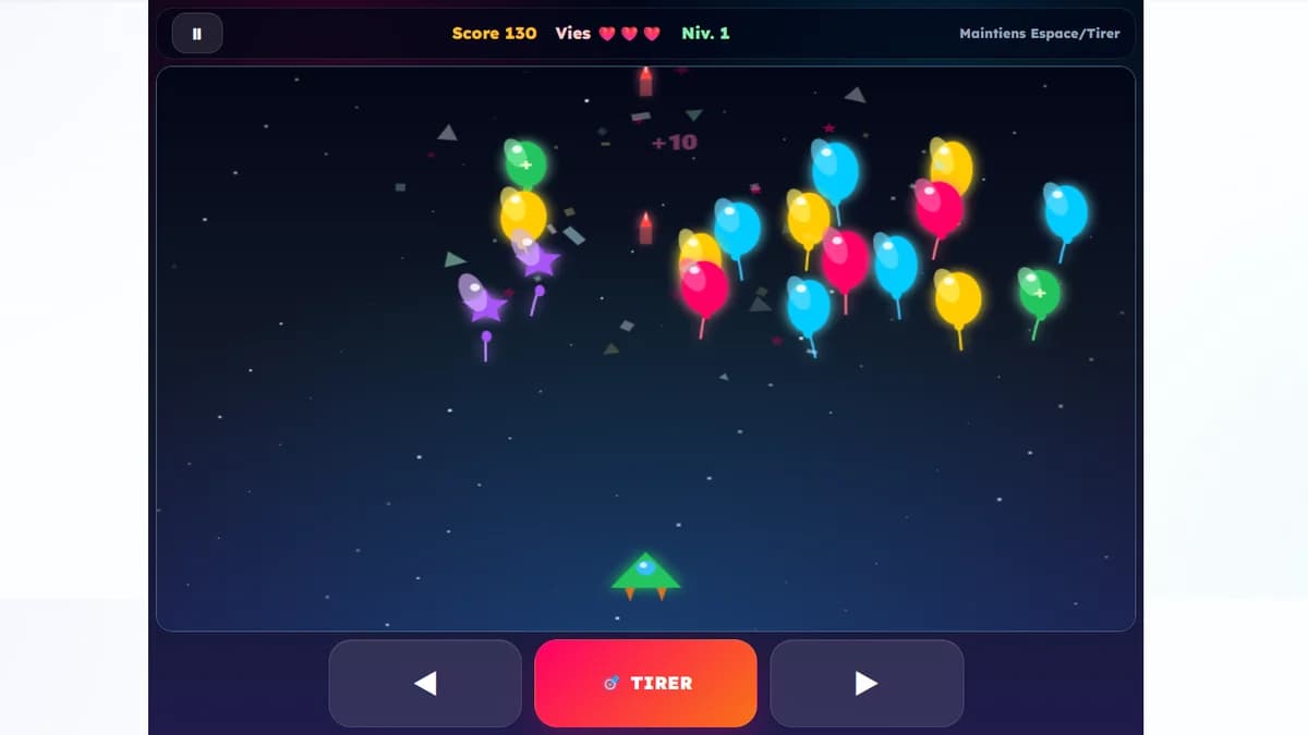 Space Invader : jeu de arcade en action sur Ludigenie